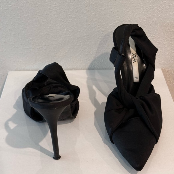 Zara Elegant Black Heels for Women - Picture 2 of 2